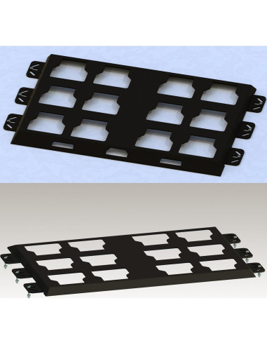 Placa de Montaje Packout Milwaukee - Metal 2 Piezas 99.79 kg