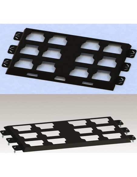 Placa de Montaje Packout Milwaukee - Metal 2 Piezas 99.79 kg