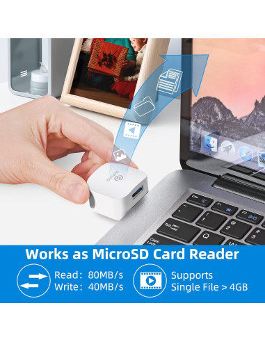 Adaptador de Respaldo Automático PL ZMPWLQ para iPhone - Sin MicroSD