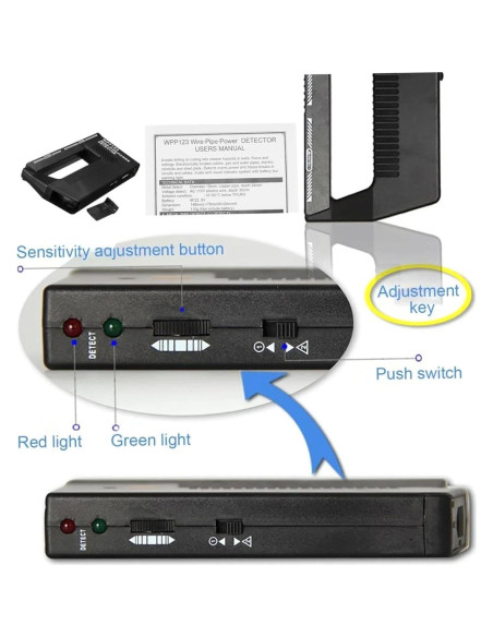 Escáner de Pared WPP123 Genérico Detector de Tuberías Alta Sensibilidad