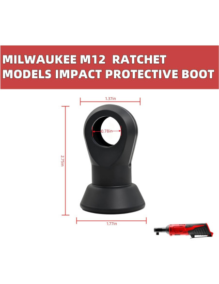 Cubierta Protectora de Goma Muscovite 49-16-2457 para Llave M12