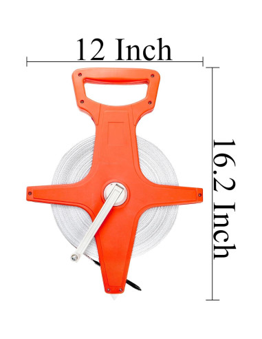Cinta Métrica Retráctil Coloch 100 Metros Fibra de Vidrio