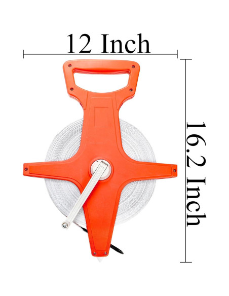 Cinta Métrica Retráctil Coloch 100 Metros Fibra de Vidrio
