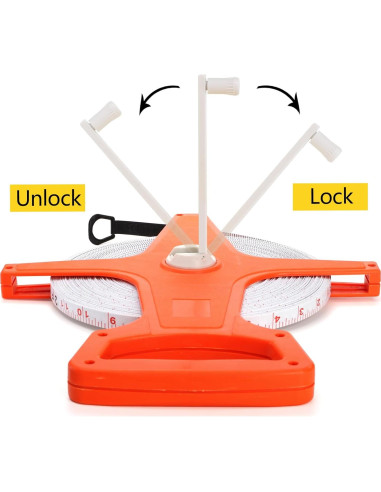 Cinta Métrica Retráctil Coloch 100 Metros Fibra de Vidrio