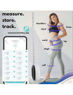 Cinta Métrica Corporal Inteligente Diamond Hills 150cm Bluetooth 2