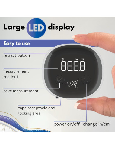 Cinta Métrica Corporal Inteligente Diamond Hills 150cm Bluetooth