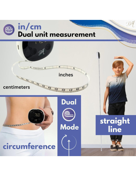 Cinta Métrica Corporal Inteligente Diamond Hills 150cm Bluetooth