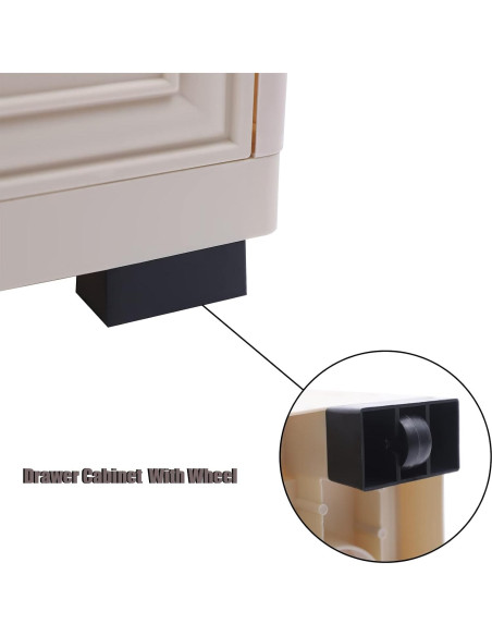 Cajonera de Plástico Gdrasuya10 con 6 Cajones Rosa 101.6 cm