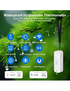 Higrómetro Termómetro Inteligente PHOVOLT IP65 WiFi con Alerta 2