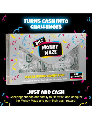 Laberinto de Dinero BILZ | Juego de Rompecabezas Reutilizable 8+