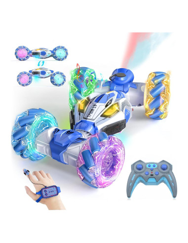 Coche de Acrobacias RC FLUESTON 4WD 360 Azul para Niños