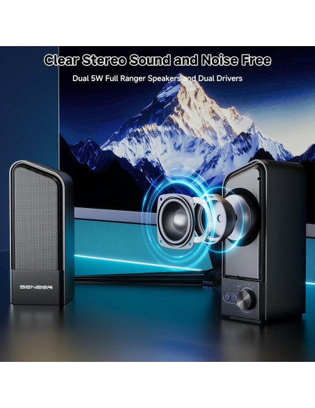 Altavoces Bluetooth SENZER CS20 2 en 1 con Luz RGB
