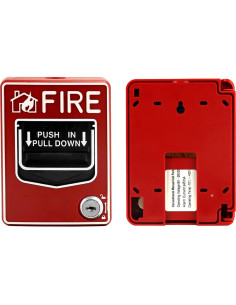 Estación de Alarma de Incendio QWORK Doble Acción 9-28VDC 2