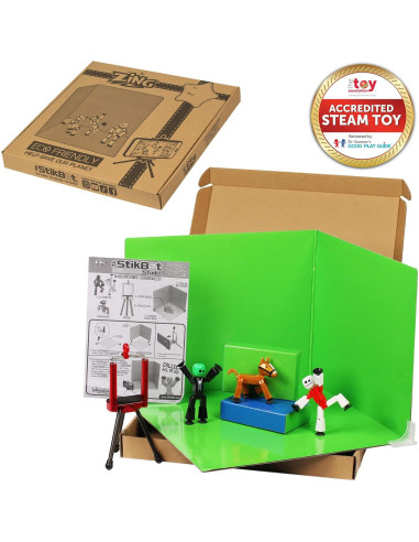 StikBot Zanimation Studio con Caballo y Soporte - 427g