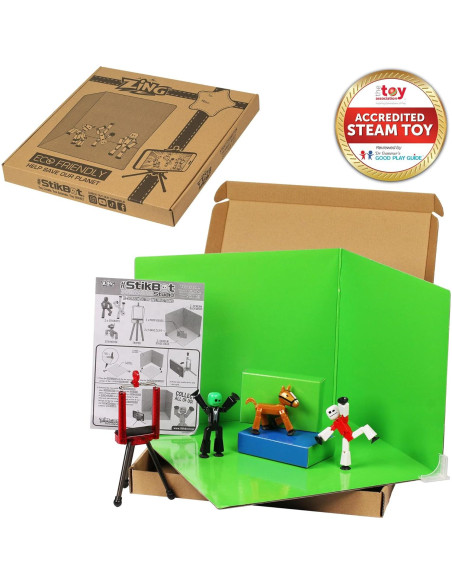 StikBot Zanimation Studio con Caballo y Soporte - 427g