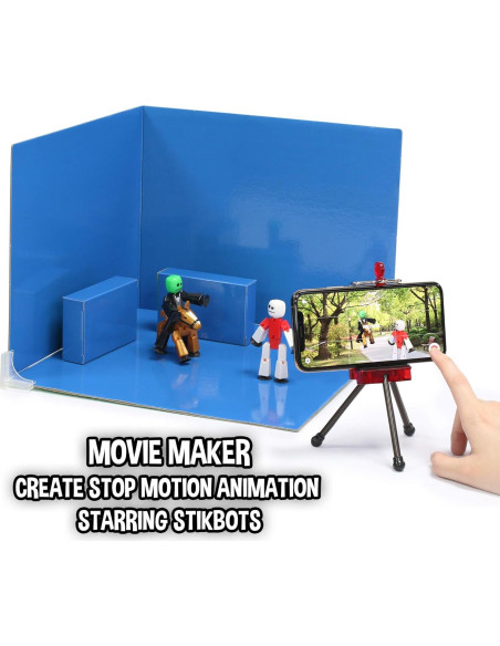 StikBot Zanimation Studio con Caballo y Soporte - 427g