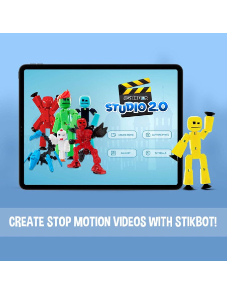 StikBot Zanimation Studio con Caballo y Soporte - 427g