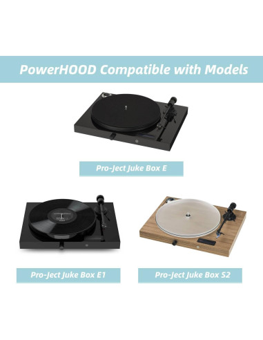 Adaptador 24V CA/CC PowerHOOD para Pro-Ject Juke Box E E1 S2