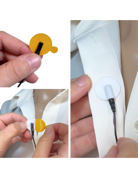 Círculos Adhesivos Hipoalergénicos URSA para Micrófonos Lavalier - 90 Unidades - 24mm