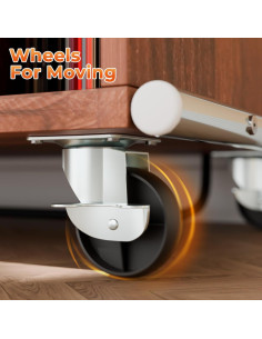 Soporte para Tocadiscos MULEJYBO con Luz LED y Ruedas 2