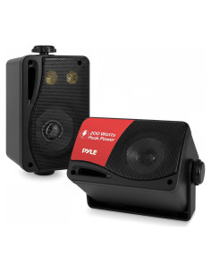 Altavoces Pyle PLMR24B 3.5" 200W Impermeables Montaje en Pared