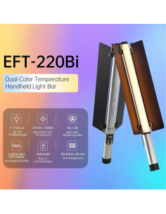 Varita de Luz Portátil Bi-Color Jinbei EFT-220 3000mAh 2700K-7500K 2