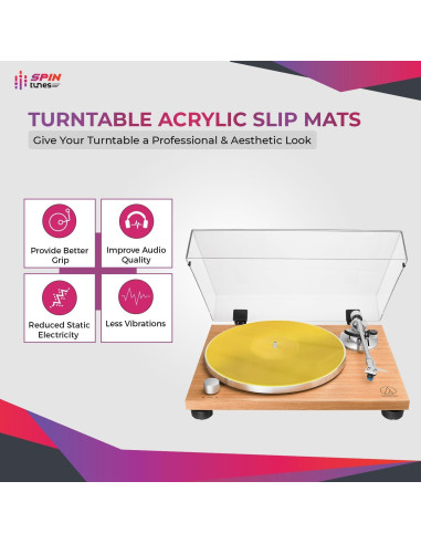 Alfombrilla Acrílica Antideslizante para Tocadiscos SpinTunes 30 cm