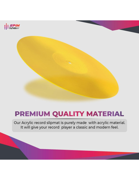 Alfombrilla Acrílica Antideslizante para Tocadiscos SpinTunes 30 cm