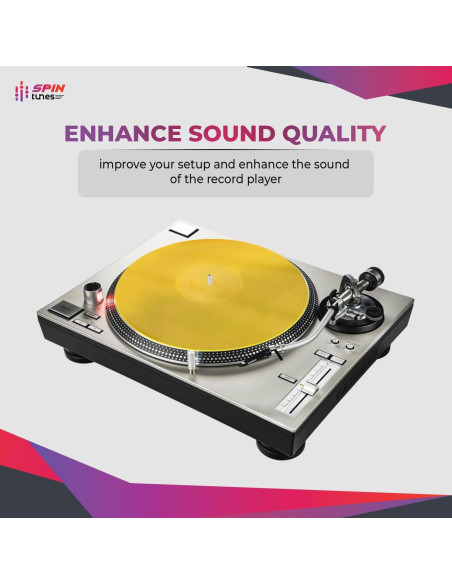 Alfombrilla Acrílica Antideslizante para Tocadiscos SpinTunes 30 cm