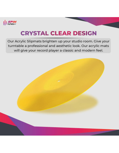Alfombrilla Acrílica Antideslizante para Tocadiscos SpinTunes 30 cm