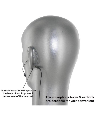 Micrófono de Auricular AV-JEFES AVL-630CC-H4P Cacao