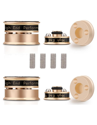 Pies de Aislamiento de Audio Monosaudio Dorado 4 Pcs 39x24mm