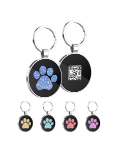 Etiqueta QR para perros KEKID personalizada 3.2 cm azul