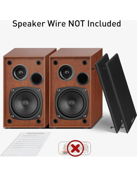 Altavoces de Estantería Pasivos Elimavi MM-D2 4" Madera