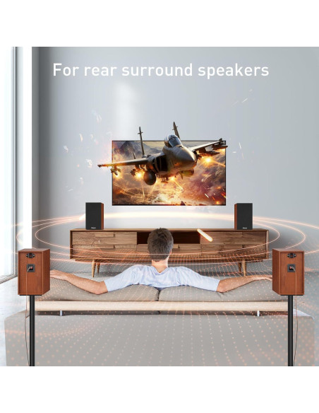 Altavoces de Estantería Pasivos Elimavi MM-D2 4" Madera