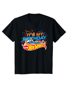 Camiseta de Cumpleaños Hot Wheels para Niños - Licencia Oficial