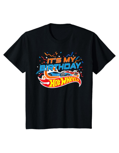 Camiseta de Cumpleaños Hot Wheels para Niños - Licencia Oficial