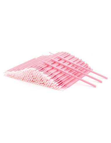 200 Pinceles Micro i-Laesh Rosa para Extensiones de Pestañas