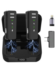 Micrófono Lavalier Inalámbrico CODMETQL S18-MIC 22.86m Bluetooth