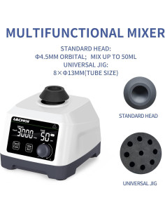 Mezclador Vortex LACHOI 100-3000rpm Pantalla LCD Táctil 2