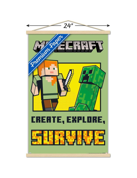 Póster de Pared Trends International Minecraft 86.4x56.7cm