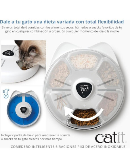 Bandeja de Reemplazo Catit PIXI 6 Comidas Acero Inoxidable