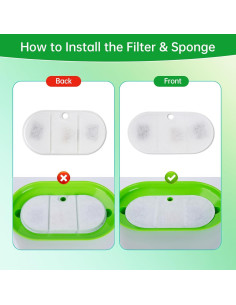 Filtros de Reemplazo Mukkela para Fuente de Agua Gatos 4 Paquetes 2