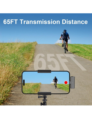 Micrófono Lavalier Inalámbrico CODMETQL S18-MIC 22.86m Bluetooth