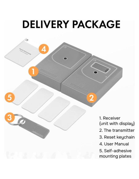 Contador de Personas Inalámbrico SmartCounter - Gris, Precisión 98%