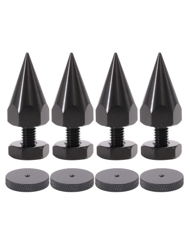 Puntas de Altavoz Flushbay M6 Negras Ajustables 4 Piezas