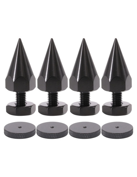 Puntas de Altavoz Flushbay M6 Negras Ajustables 4 Piezas