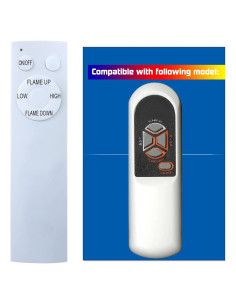 Control Remoto Reemplazo Heat Surge Chimenea Eléctrica X23 M5 M6