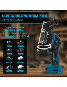 Amoladora Angular Inalámbrica Aepiraza 18V 20000RPM Sin Batería 2