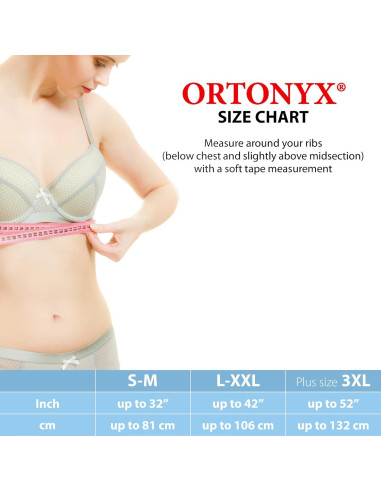 Faja de Soporte para Costillas ORTONYX Unisex S-M Beige